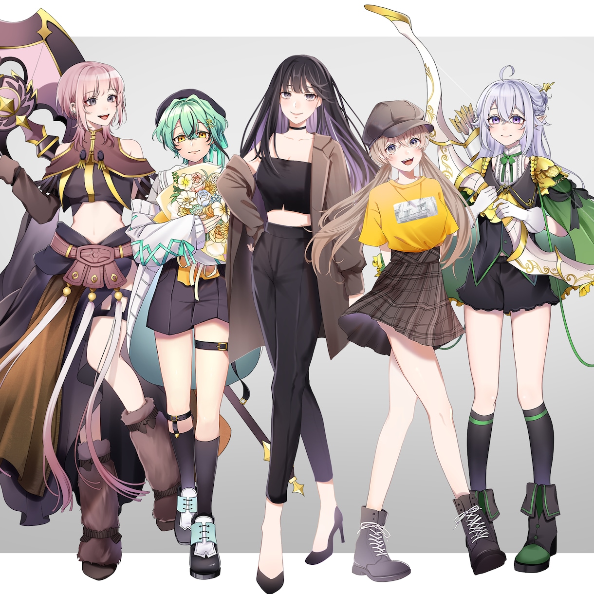 配信用やアイコン、1枚絵など幅広く承ります 立ち絵、一枚絵、アイコン、キャラデザなど、お任せください！ イメージ9