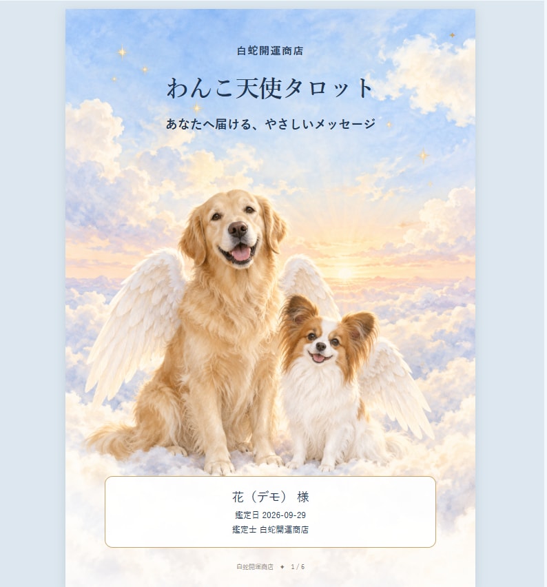 タロット一枚引き＆鑑定書アプリをセットで納品します 占い師名入りで、集客と鑑定書づくりをサポート イメージ4