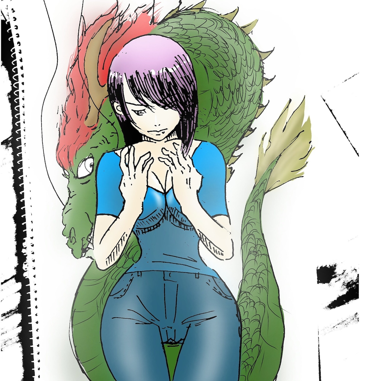 龍神さまが依頼人様に寄り添うイラストを描きます 龍神さまと縁を結び、目標や夢を達成するお手伝いをします！ イメージ5