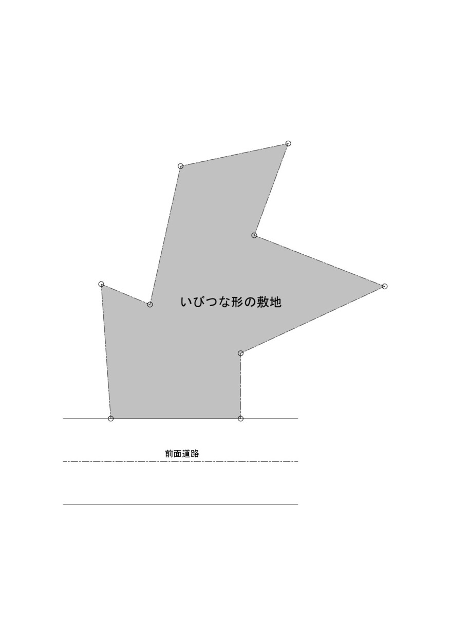 特殊な敷地にプラン作成します 販売している土地の参考プランが欲しい、プランを入れたい人へ イメージ2