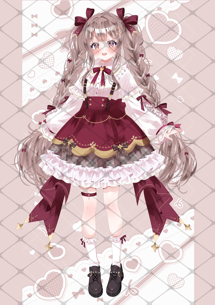 納期短め！配信等で使う立ち絵を作成いたします 多様なデザイン性のある立ち絵をお描きいたします イメージ8