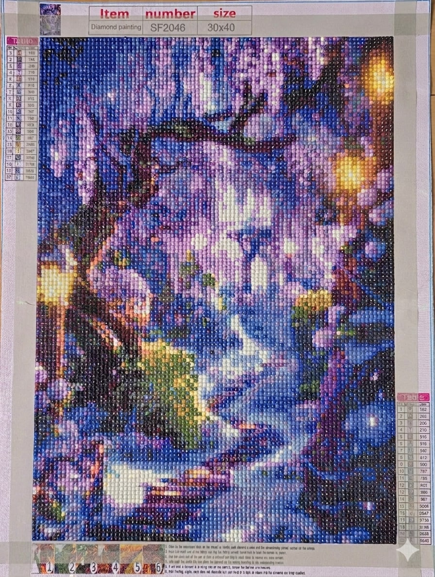 最短で丁寧なダイアモンドアート制作代行を承ります ピンセットで一粒ずつ精密に。隙間のない美しい輝きを届けます イメージ5