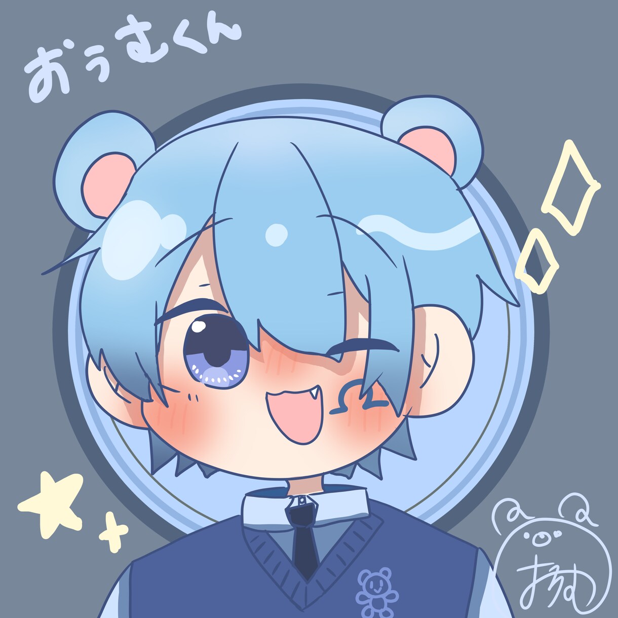 SNSのアイコン等のイラスト描きます SNSアイコン等をデフォルメで描きます！ イメージ5