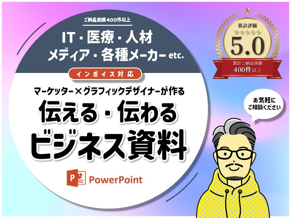 企画書・プレゼン資料の作成お手伝いします TPOに応じた伝わりやすく印象に残る資料作りをサポート イメージ1