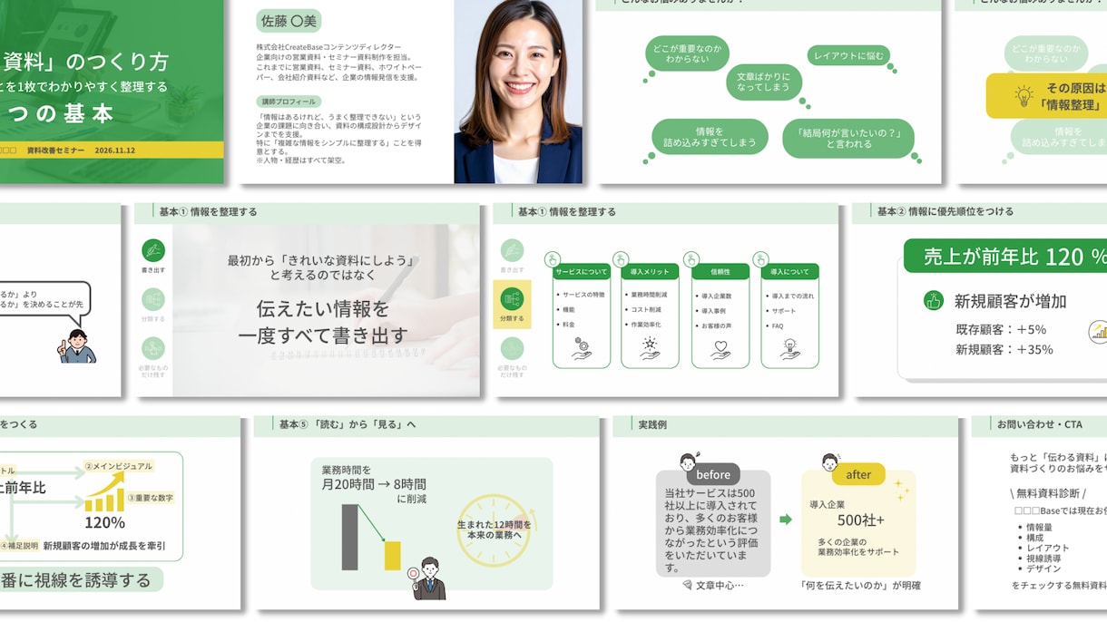 伝わる・見やすい資料を構成から作成します 丸投げOK！あなたの「伝えたい」を見える化します イメージ2