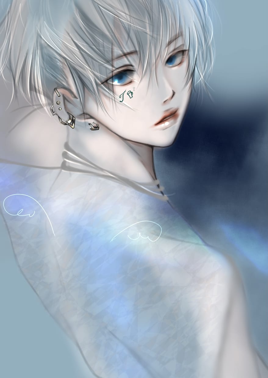 1枚絵、透明感のある男の子の絵を描きます 1枚絵.YouTube やspoon配信用アイコンを描きます イメージ8