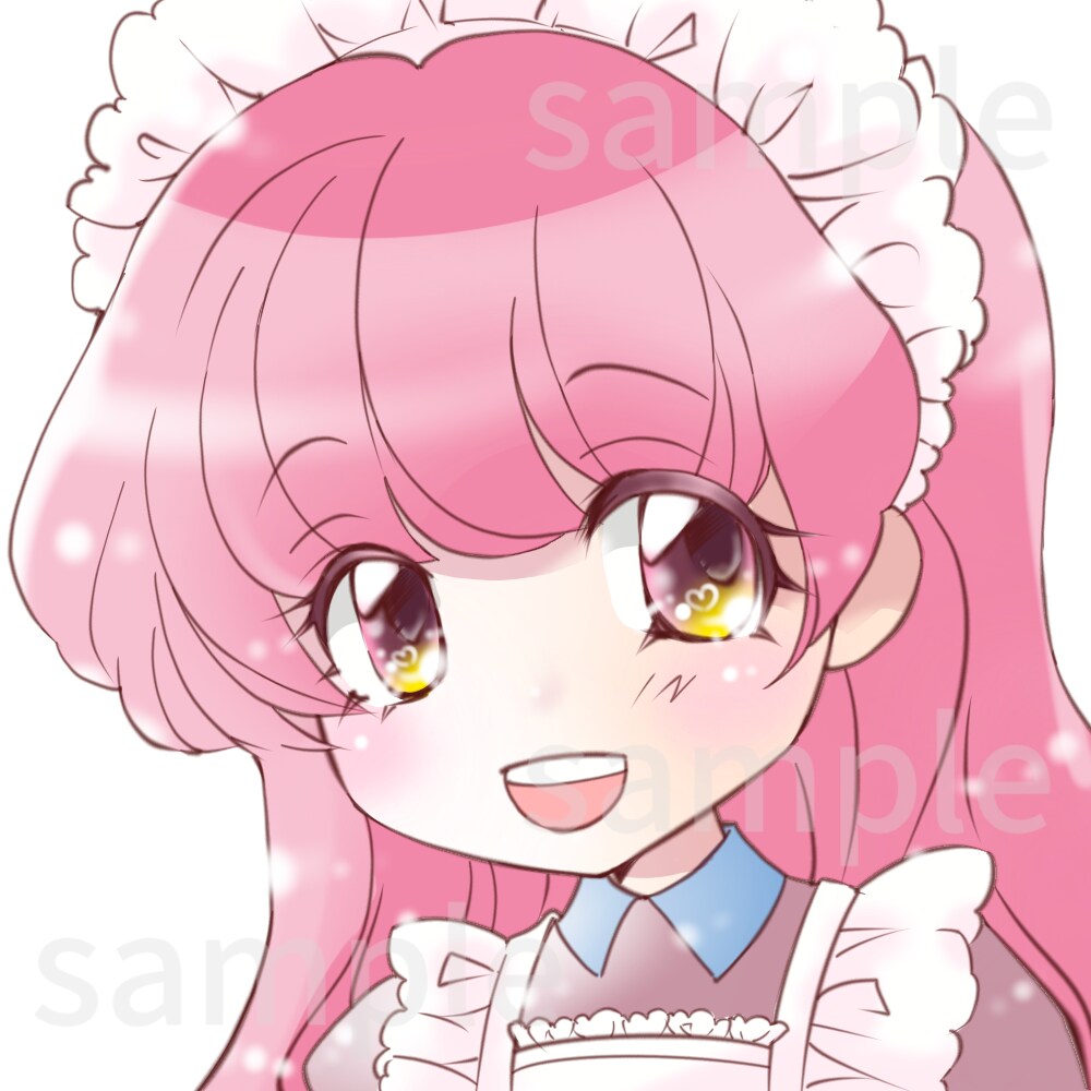 完成品イラスト素材を販売します SNS等で使える可愛い女の子キャラの素材を販売します。 イメージ1
