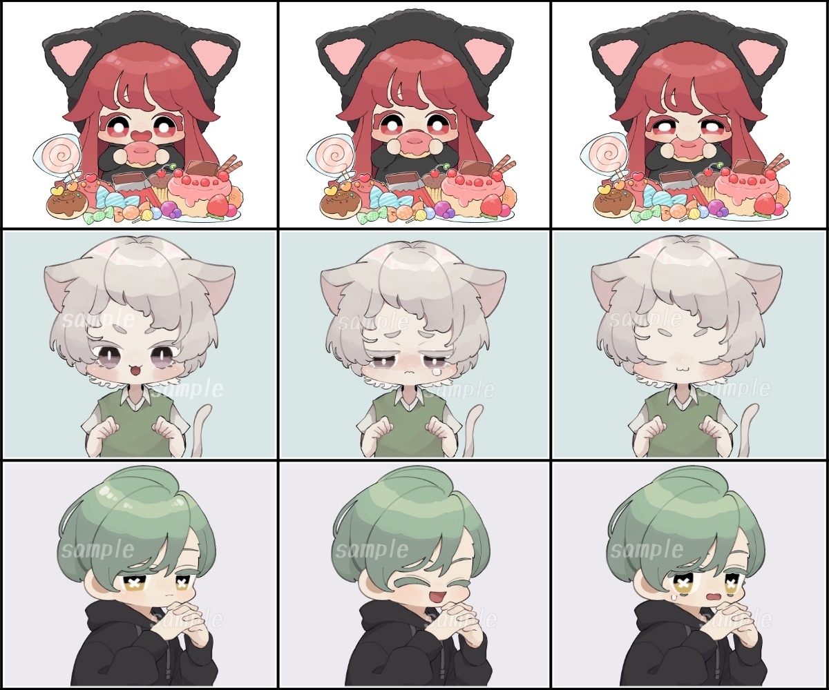 とても可愛いちびキャラ描きます ✩シンプルで可愛いデフォルメアイコン描きます✩ イメージ9