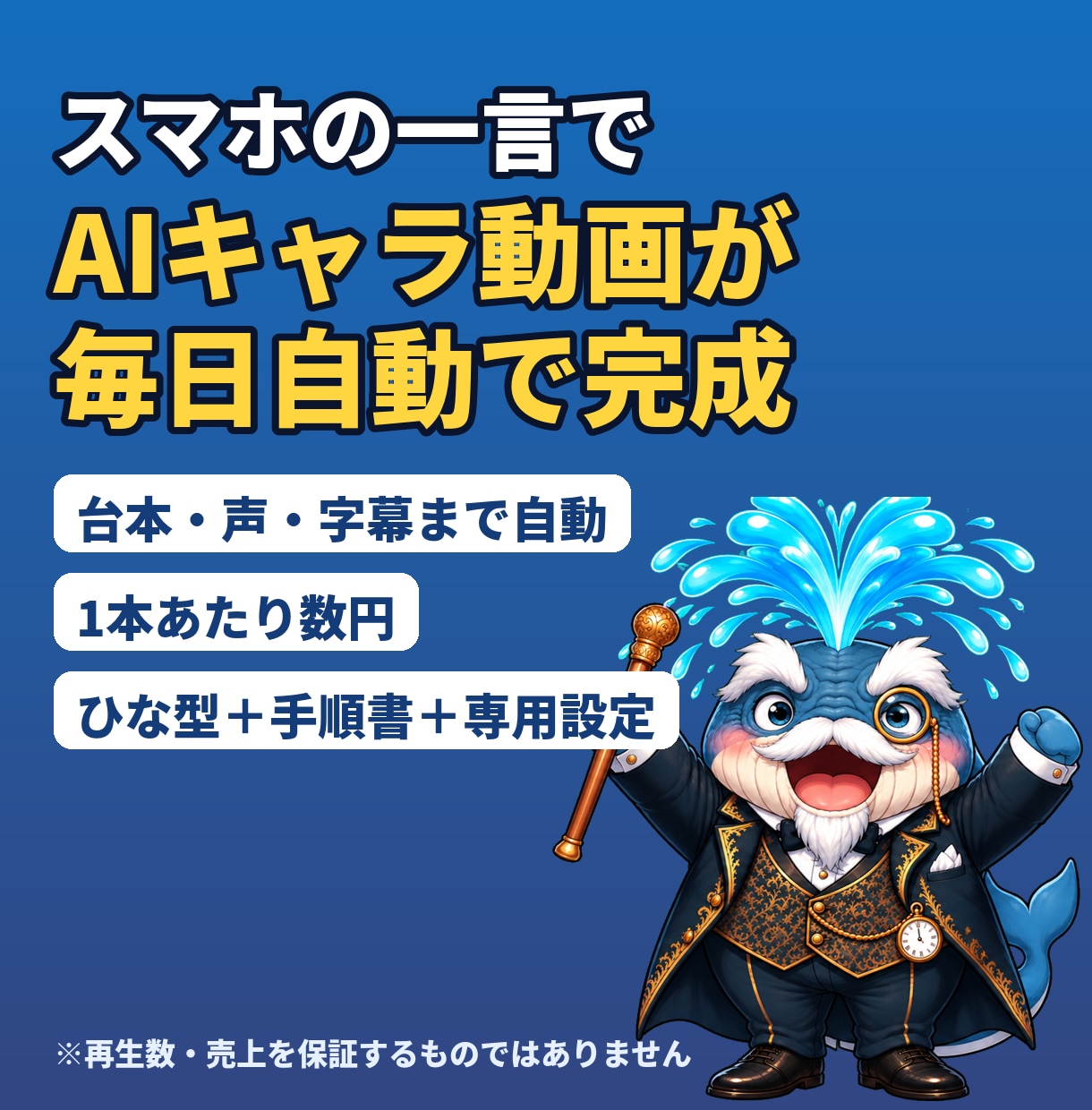 AIキャラ動画を毎朝自動で作る仕組みを渡します PC不要・GitHub無料＋AI代1本数円｜手順書付き イメージ1