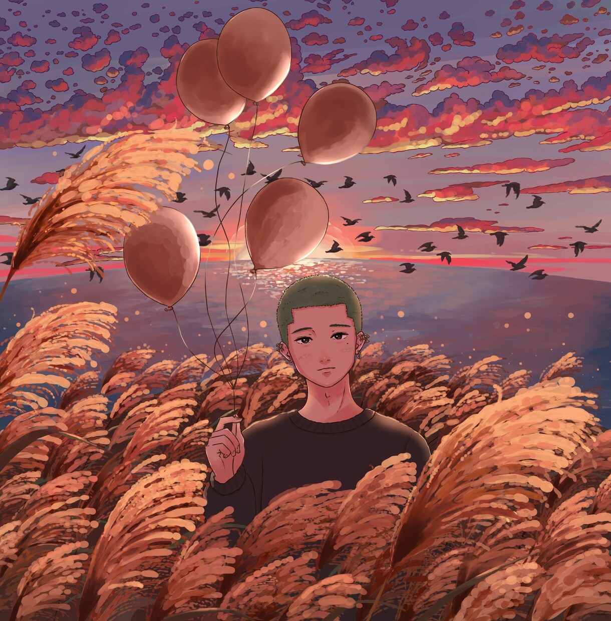 人物込の背景イラスト、1枚絵描きます 個性を出すあなただけの1枚！配信、書籍、グッズなどにも！ イメージ6