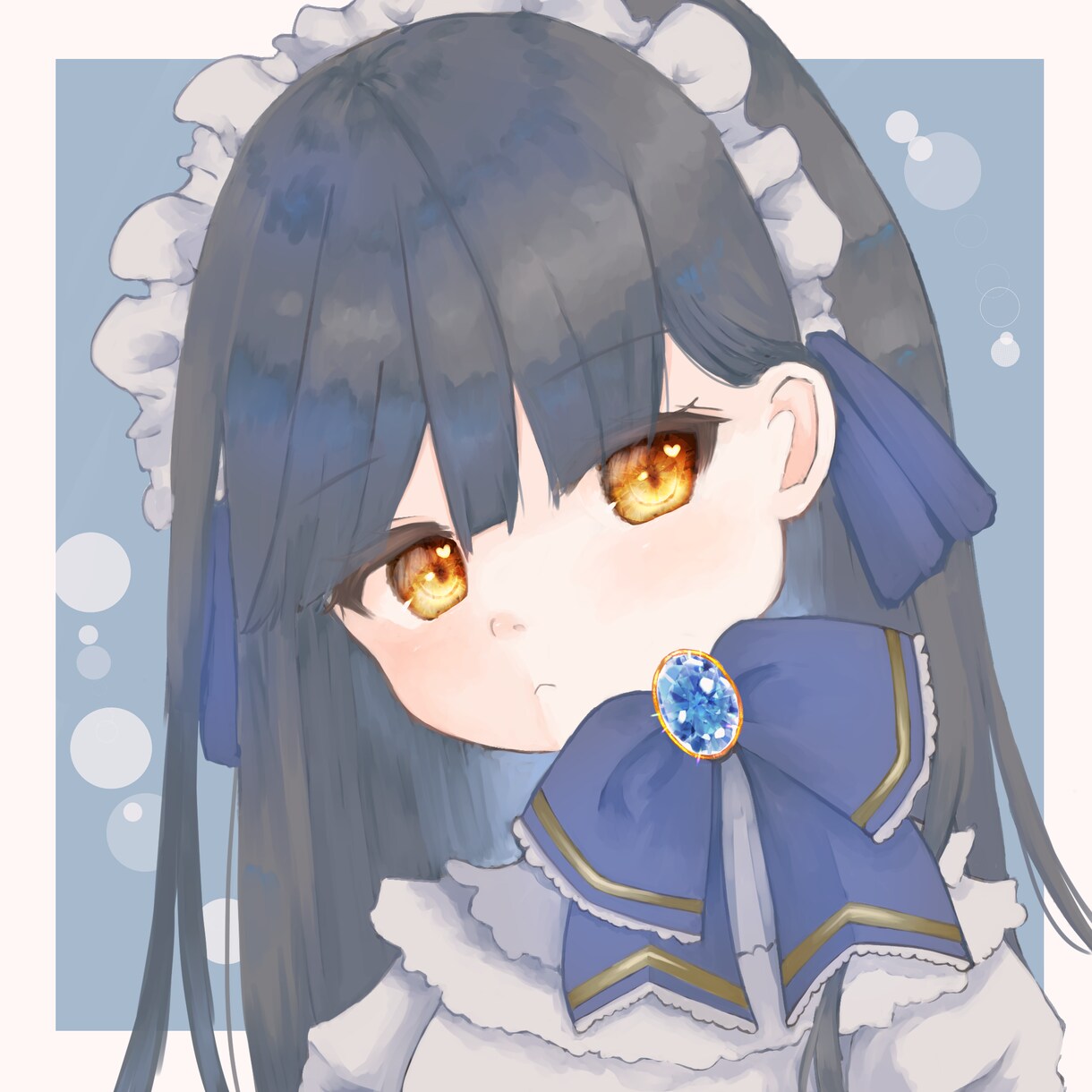 目を引くキラキラとした女の子のアイコンを製作します キラキラとした宝石のようなかわいらしい女の子が得意です♪ イメージ4
