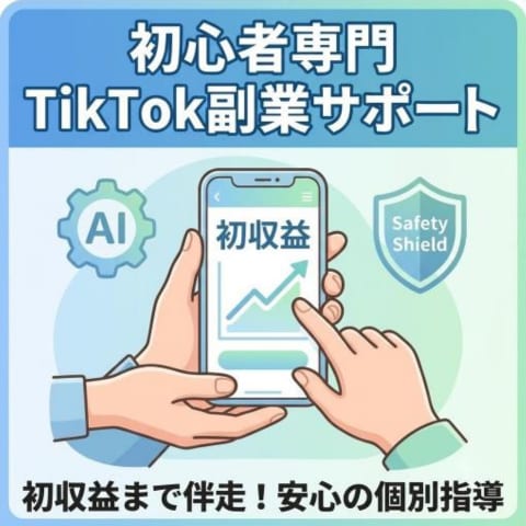 AI×超時短の顔出しなしTikTok副業を教えます 未経験から初収益達成まで完全サポート イメージ1