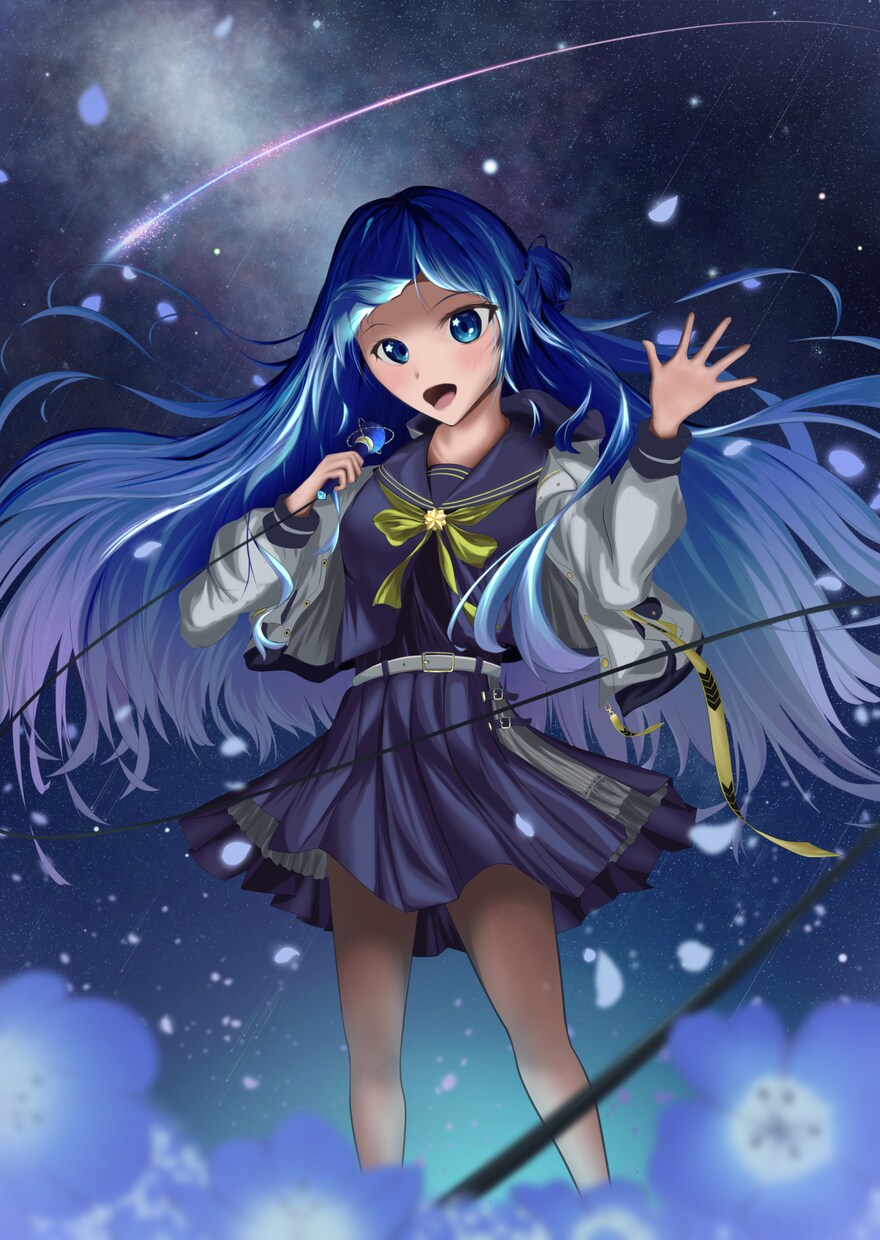 二次創作の美少女の一枚絵を描きます 駆け出しのため4000円で一枚絵を描きます イメージ4