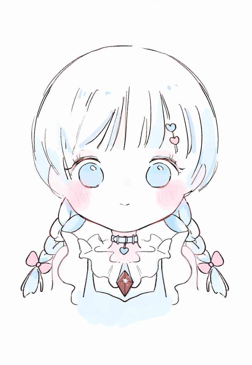 ゆるふわ　ガーリーなイラスト、似顔絵作成いたします シンプルでアナログ感のある可愛いイラスト！ イメージ4