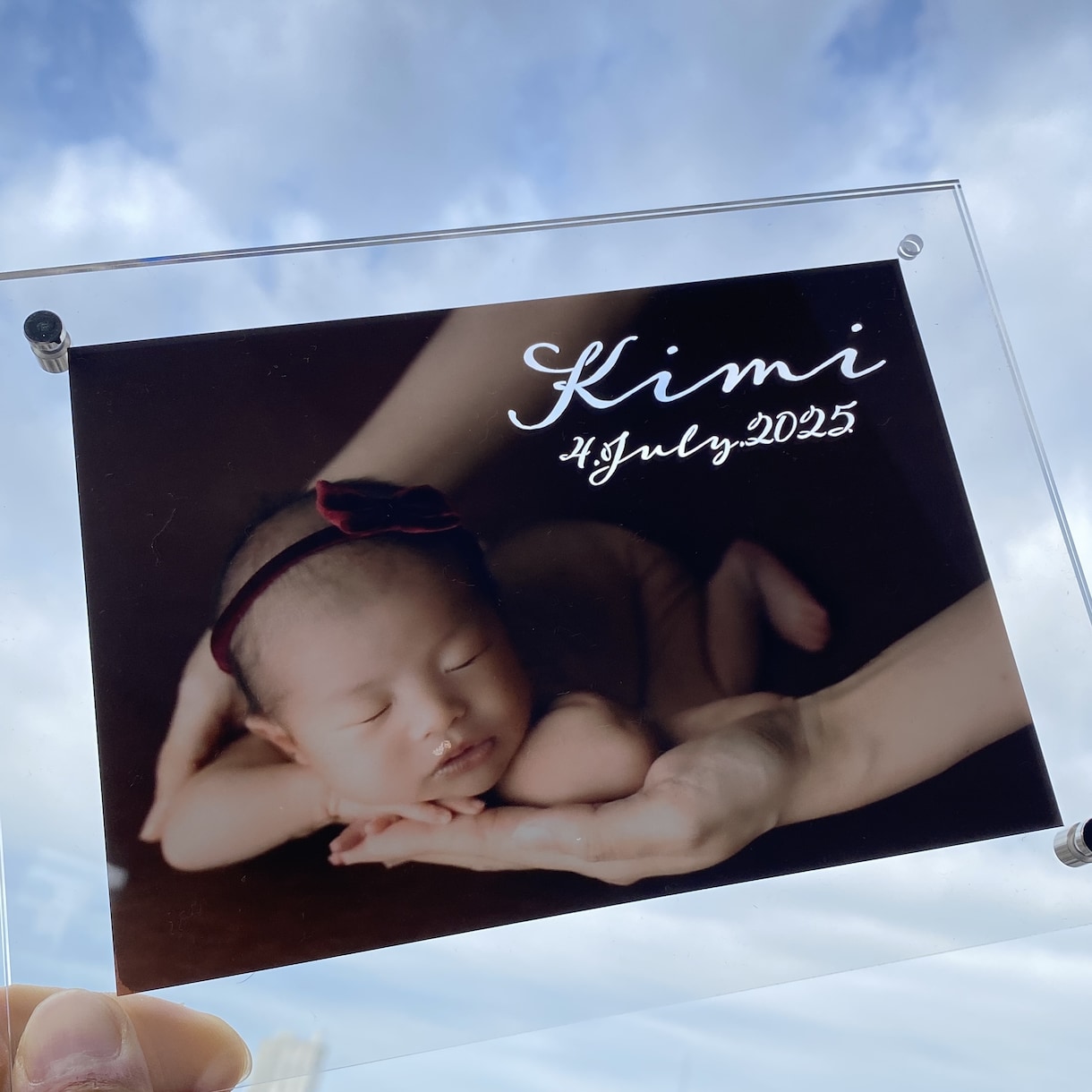 我が子のお写真を世界で一つの命名書に仕上げます 【唯一無二の一点！】我が子の笑顔を家庭に飾ろう！ イメージ5