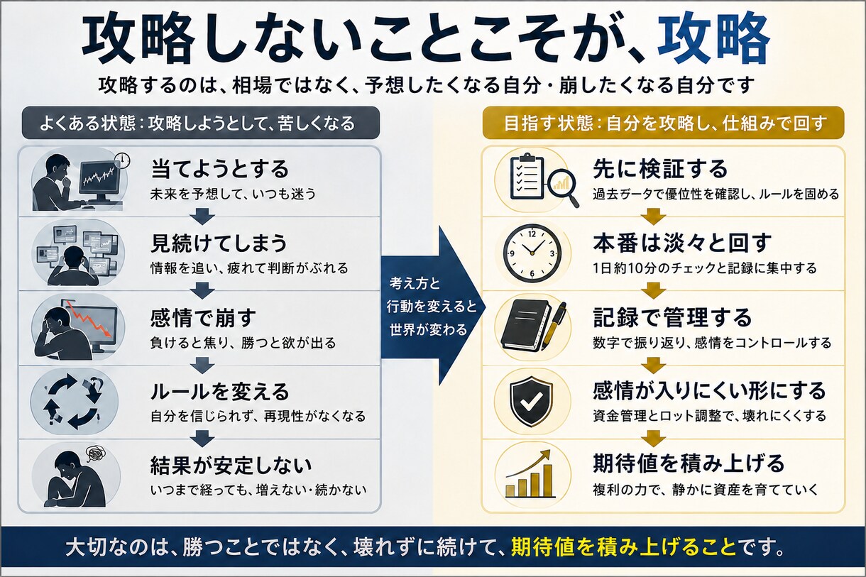 1日約10分で続けるFX複利運用の設計図を届けます 260時間超、6年分を検証。現在も自己資金で運用中 イメージ4