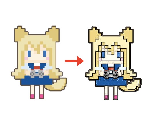 画像加工　2D画像をほんの少し立体的にします Youtubeのサムネなど、画像のインパクトを強めたい人へ！ イメージ2