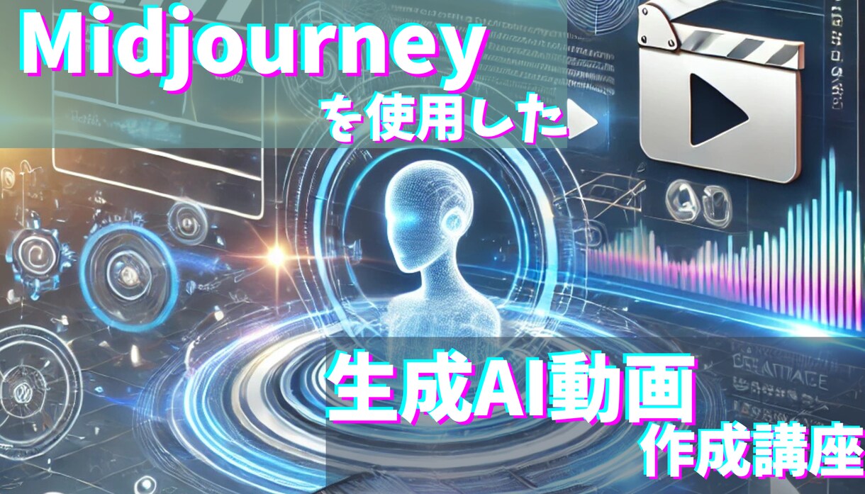 生成AIを使用して動画作成をします Midjourneyを使用した動画作成講座 イメージ1