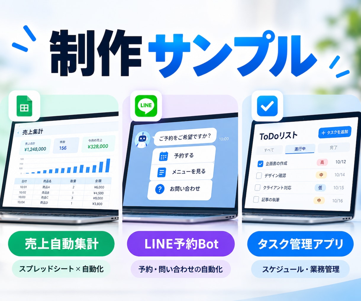 AI・業務効率化ツールを開発します AI連携・Webアプリ・業務自動化まで柔軟に対応 イメージ4