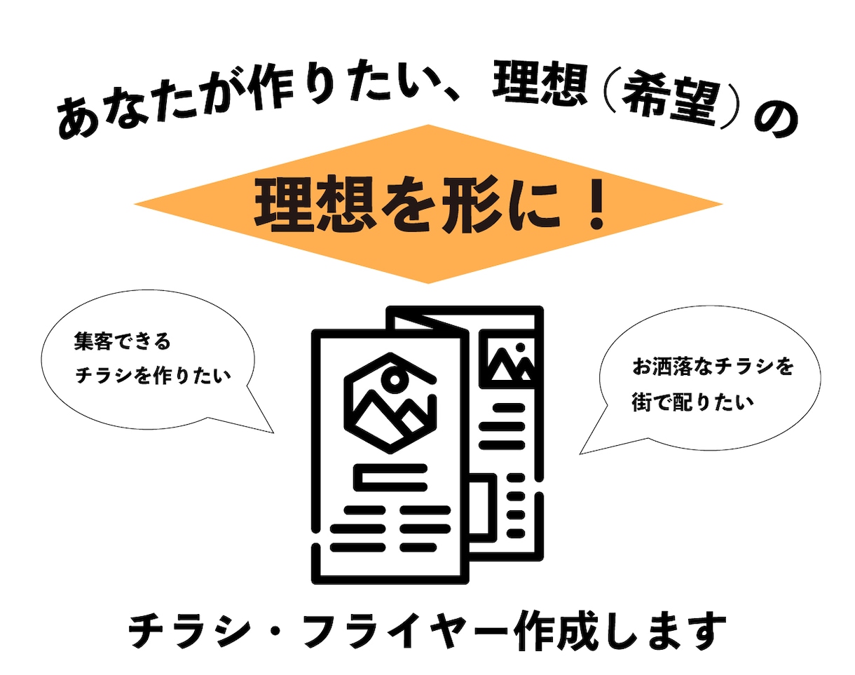 集客UP！業種に合わせたチラシ・フライヤー作ります 見やすく伝わる！思わず手に取りたくなるチラシをデザインします イメージ1