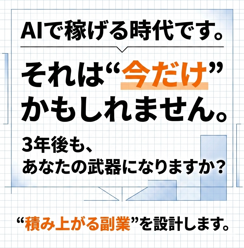 AI副業で月5万円｜90日ロードマップ作ります AI副業をスキルに変える90日を作ります。 イメージ2