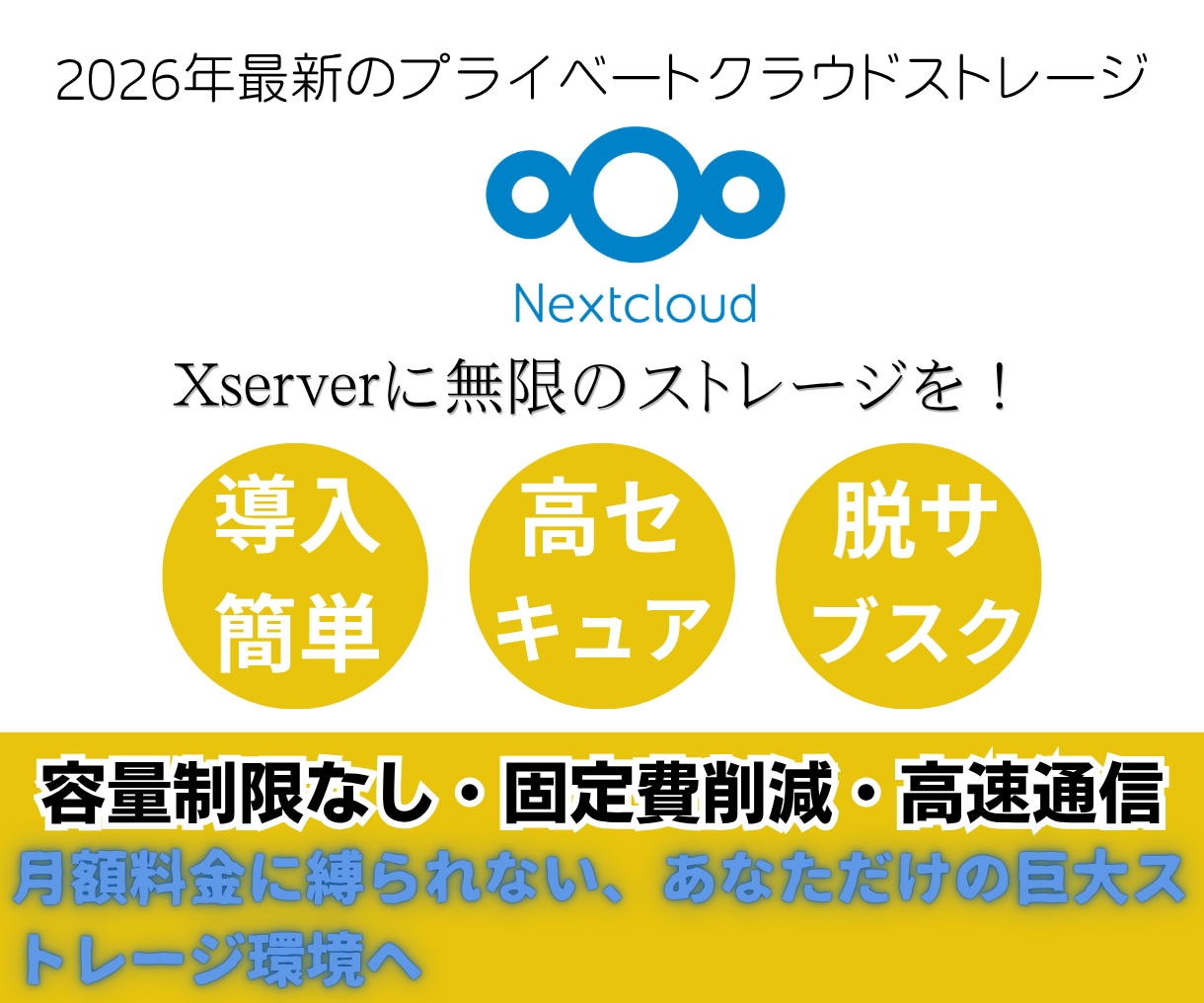 NextCloudをXserverに導入します 脱・月額課金！自分専用のストレージをXserverに爆速構築 イメージ3