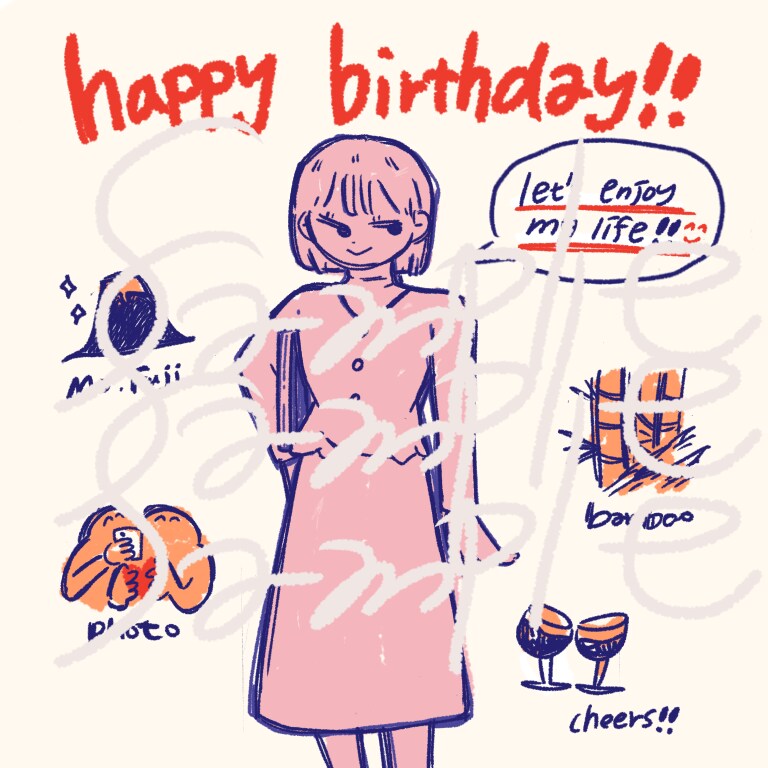 可愛くほんわか似顔絵イラストします 大切な人への誕生日プレゼントやOOTD、似顔絵など…♪ イメージ1