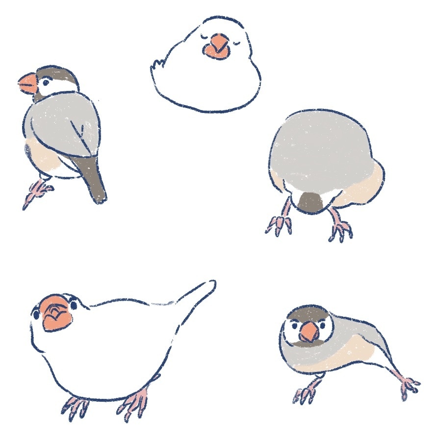 ゆるくてかわいい動物イラスト作成します アナログで描いたような雰囲気のイラストを描きます！ イメージ3