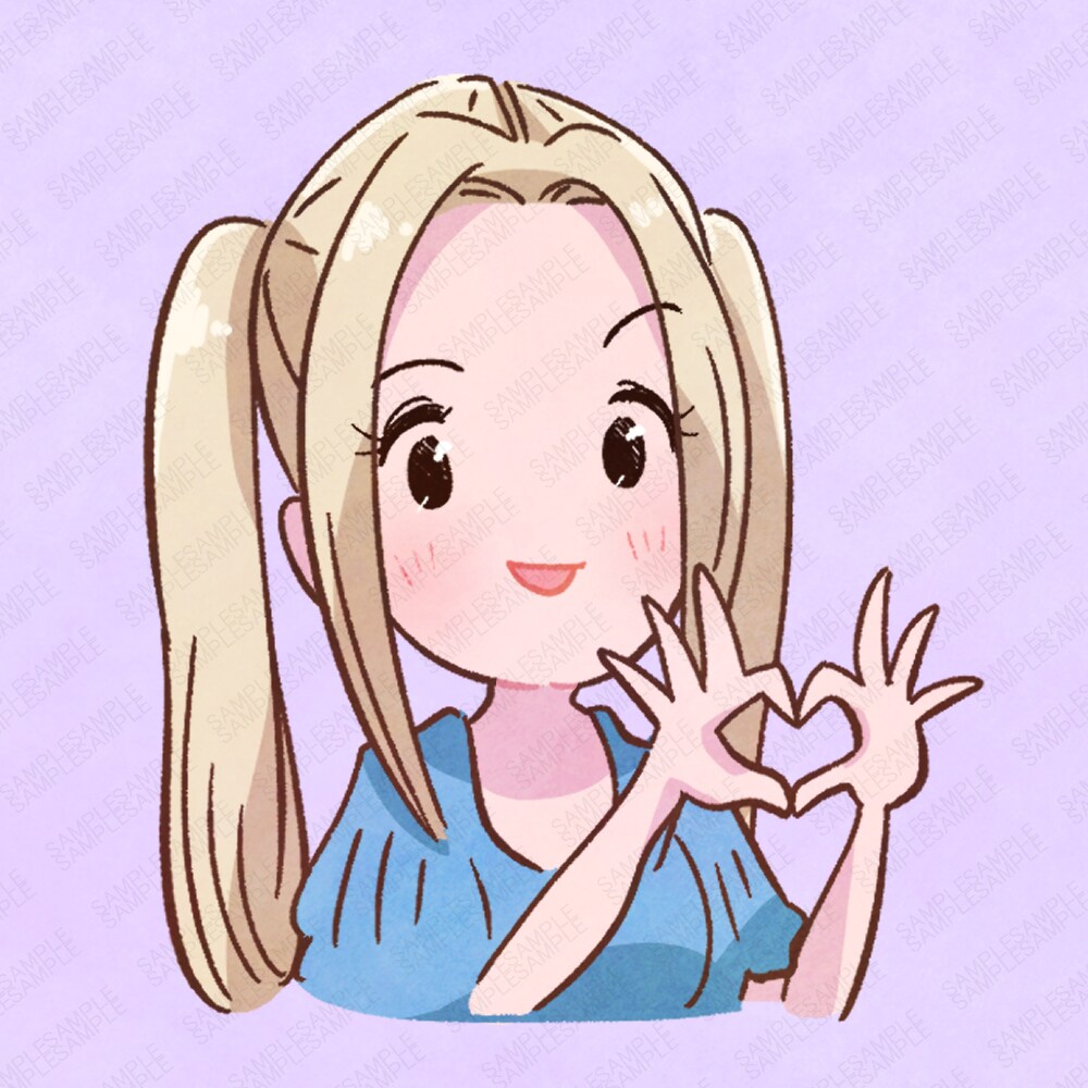 最短即日商用可◎ほんわかする似顔絵アイコン描きます あなたをデフォルメ化！ミニキャラアイコンならお任せ下さい！ イメージ4