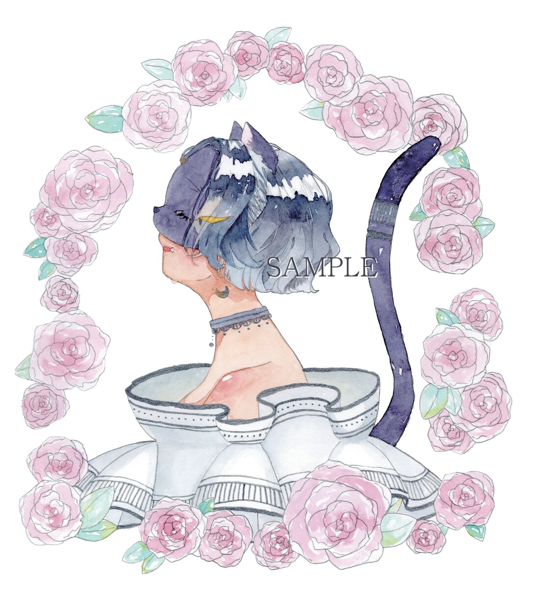 ラフ修正何度でも◎透明水彩でイラスト描きます X/YouTube/インスタなど色んな用途で使用可能！ イメージ4