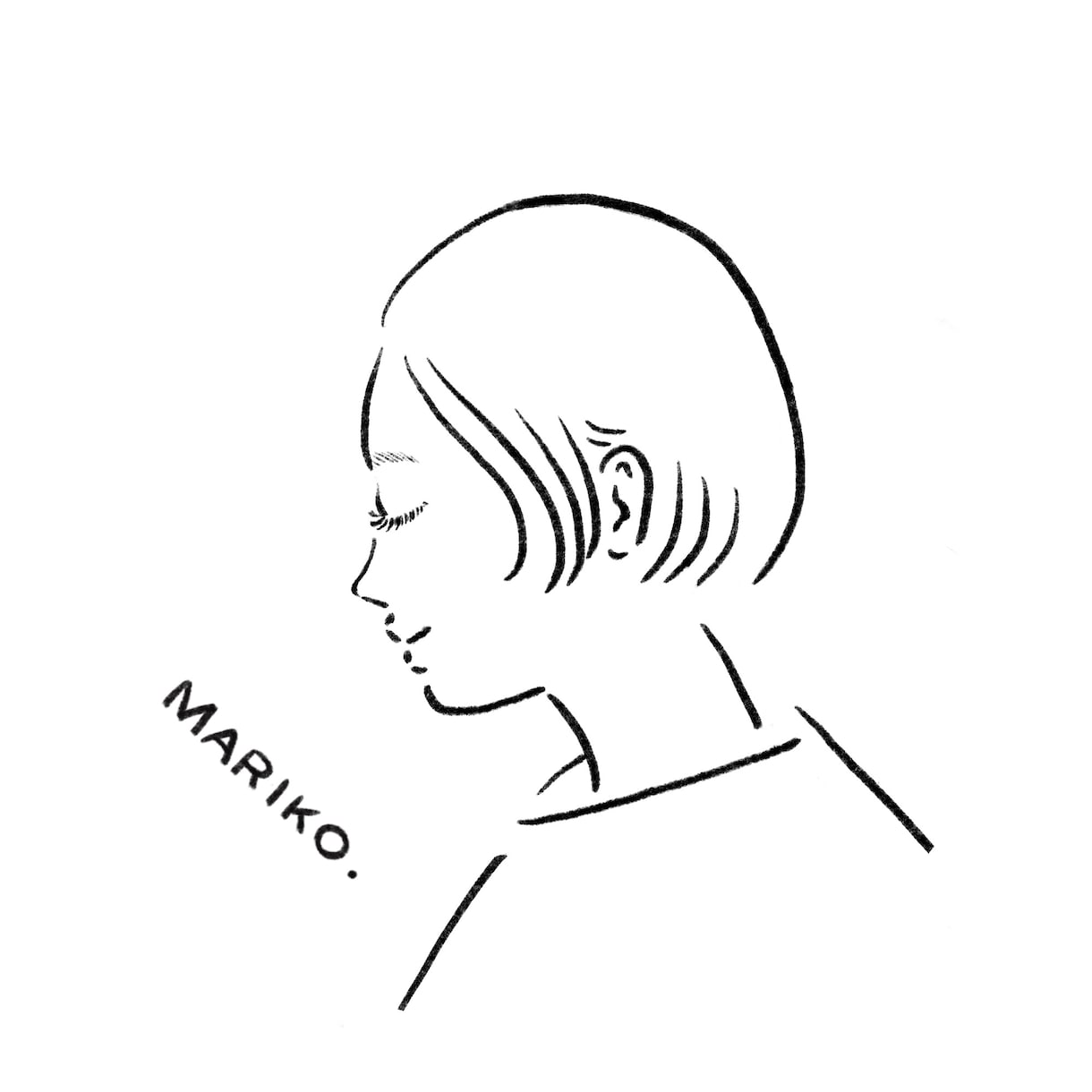 SNSアイコンに◎シンプル線画の似顔絵描きます やさしい線画であなただけの似顔絵を制作します イメージ6