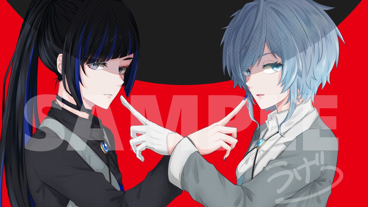 アイコンから一枚絵までイラスト作成いたします SNSや配信サムネ、立ち絵や記念イラスト等作成いたします♪ イメージ7