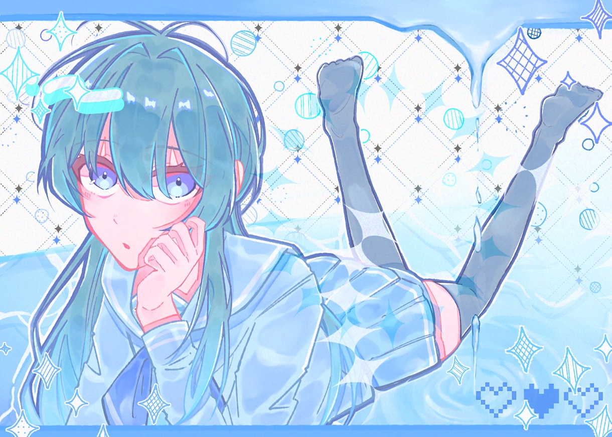 SNSや動画に！パステル調の可愛いイラスト描きます アイコンからサムネまで◎甘く透明感のある絵で活動を彩ります イメージ1