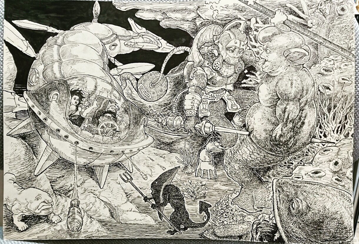 ご希望のイラストを製作致します 漫画・アニメ系イラスト,ペン画による動物や風景等のリアル画 イメージ7