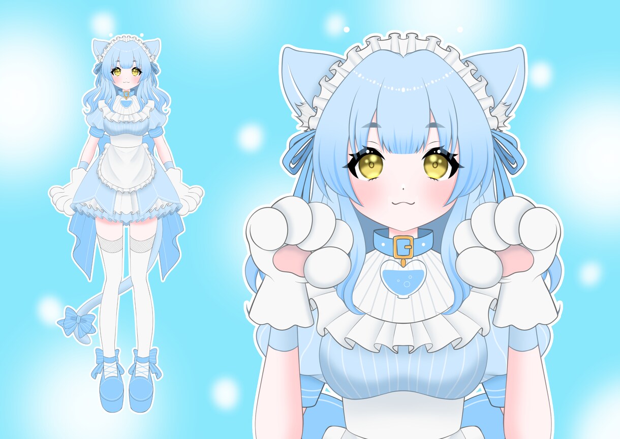 可愛いLive2Dの立ち絵イラスト制作します 販売実績あり！可愛い立ち絵をあなたに！ イメージ3
