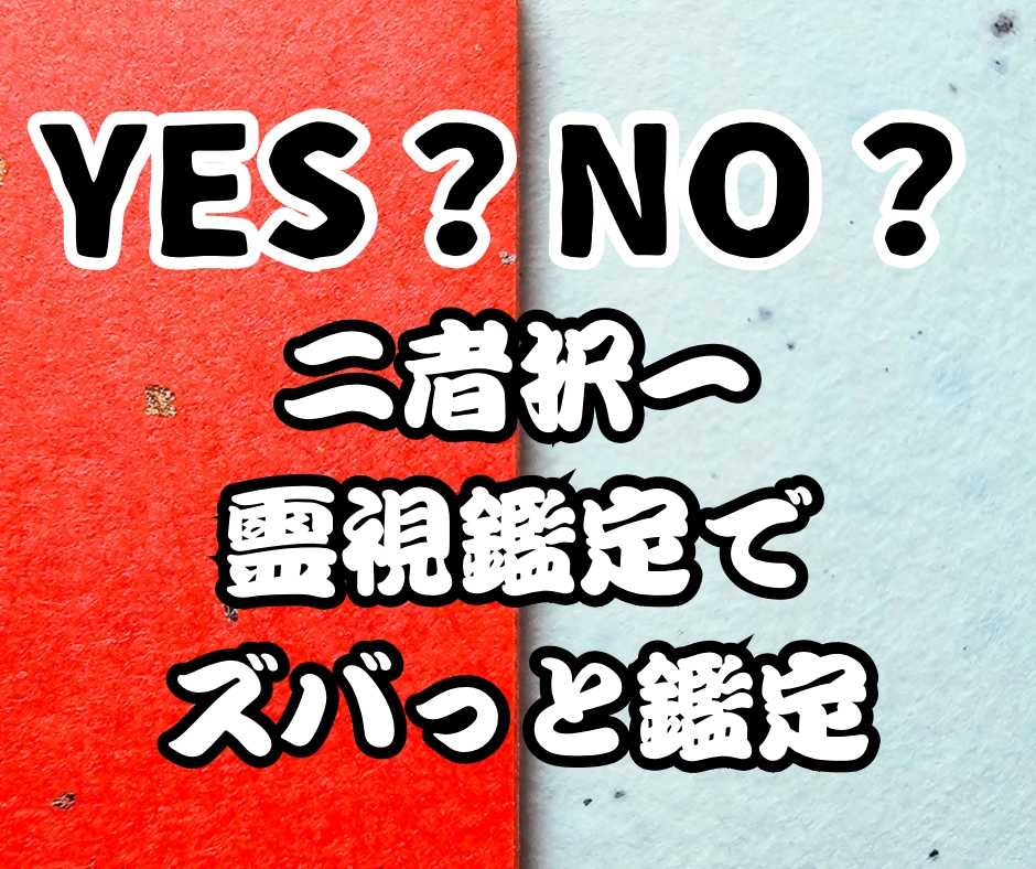 究極霊視でYES or NOで鑑定をします はっきり答えが欲しいあなたへおすすめです イメージ1