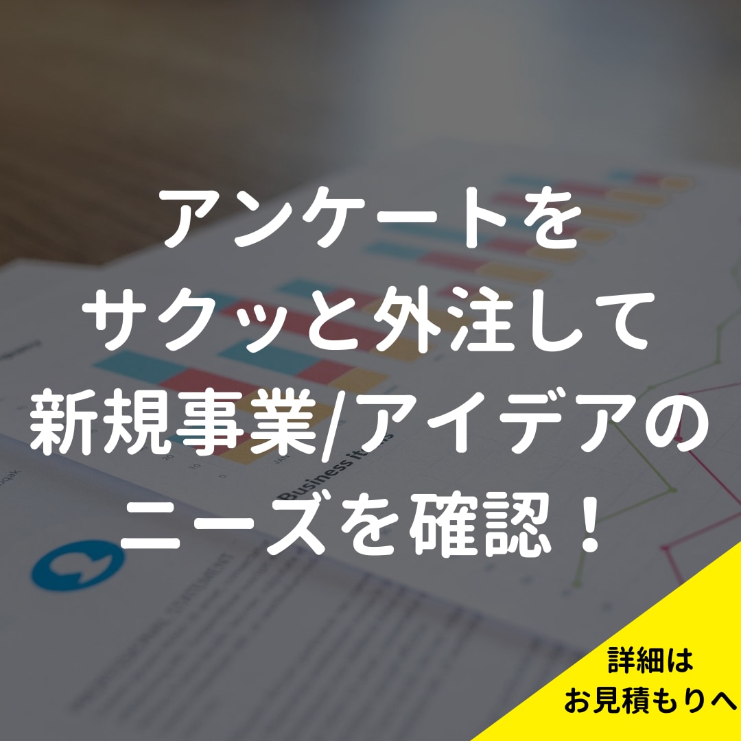 最安で市場調査・卒論webアンケート収集代行します ココナラ最安/アンケート/卒業論文/新規事業/ブログ/補助金 イメージ10