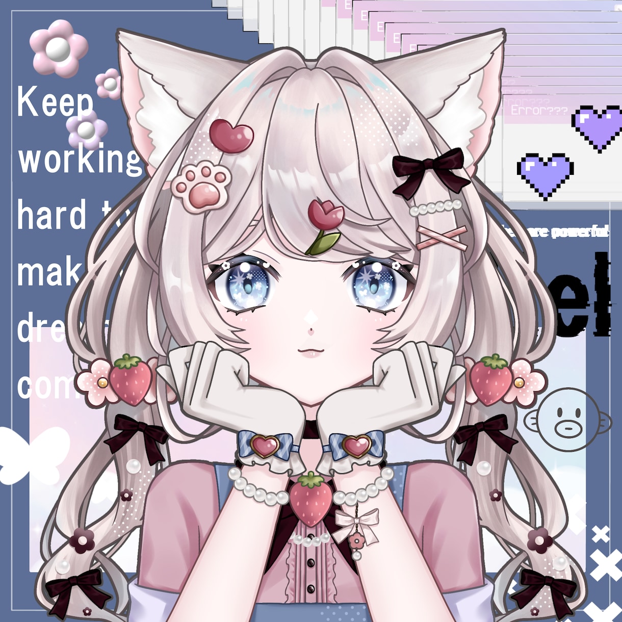 IRIAM,VTuber,Live2D立ち絵描ます ゲーム/パーツ分け/サムネイル/アイコン/動画配信など イメージ2