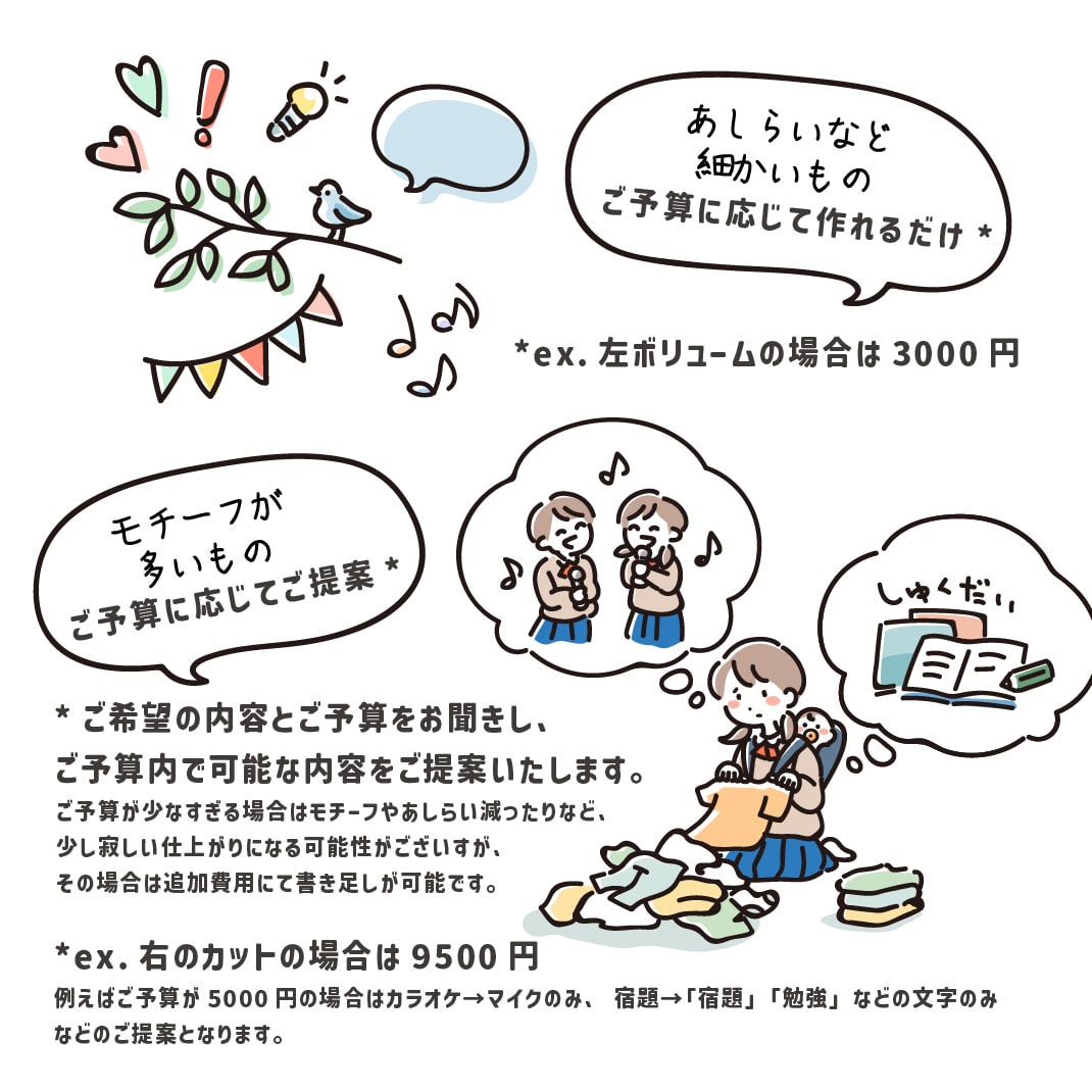 伝わる！手書き風のイラストお描きします 福祉や育児教育、ビジネスに〜プロが作るゆるくて可愛いイラスト イメージ5