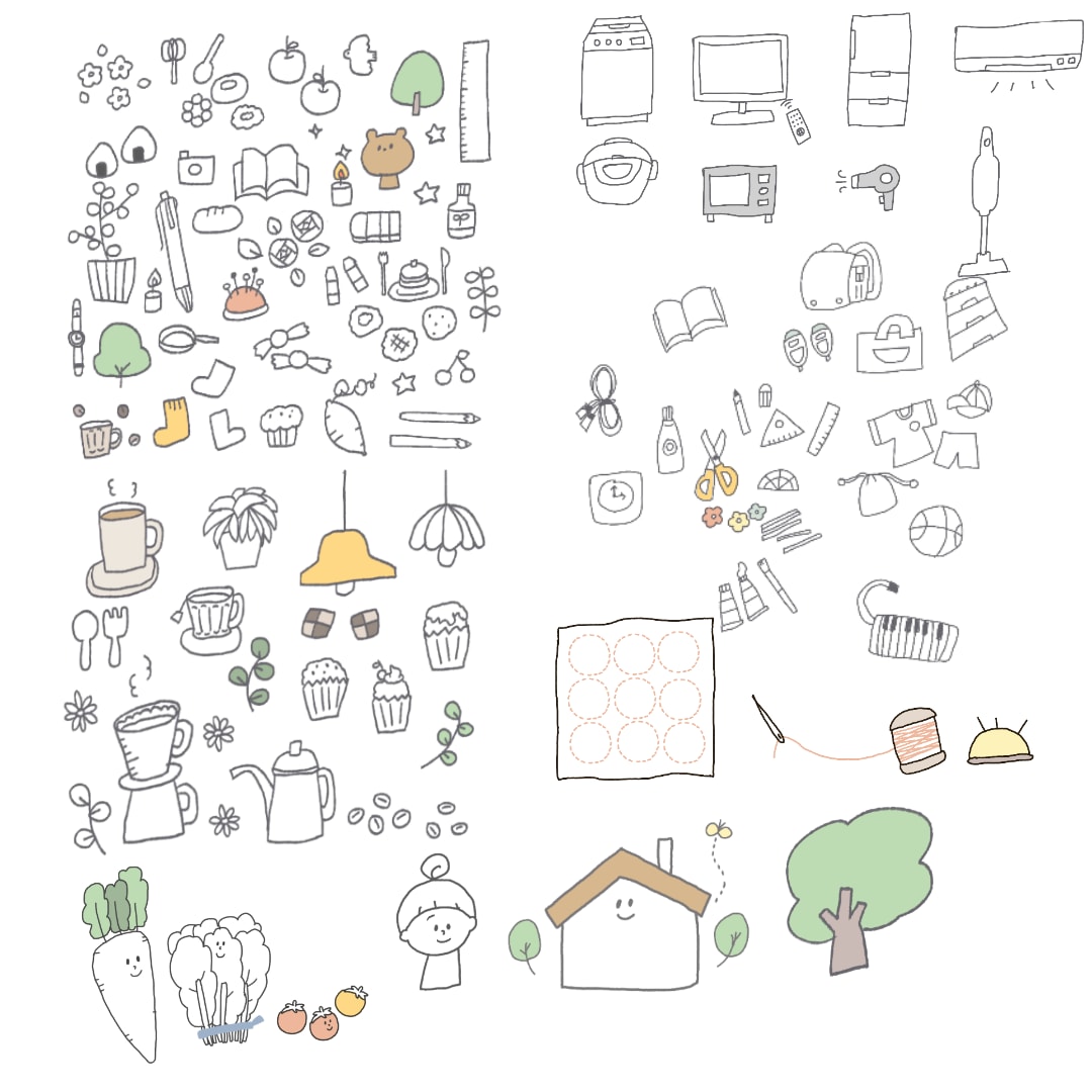 ゆるいイラストカット描きます やさしいタッチや色使いで、温かみの伝わるイラスト♫ イメージ2