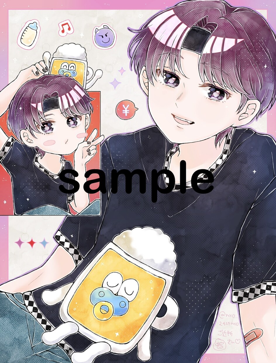 キラキラかわいい✳︎イラスト制作いたします 見るたびにときめく✳︎自分だけのオリジナルイラスト イメージ8