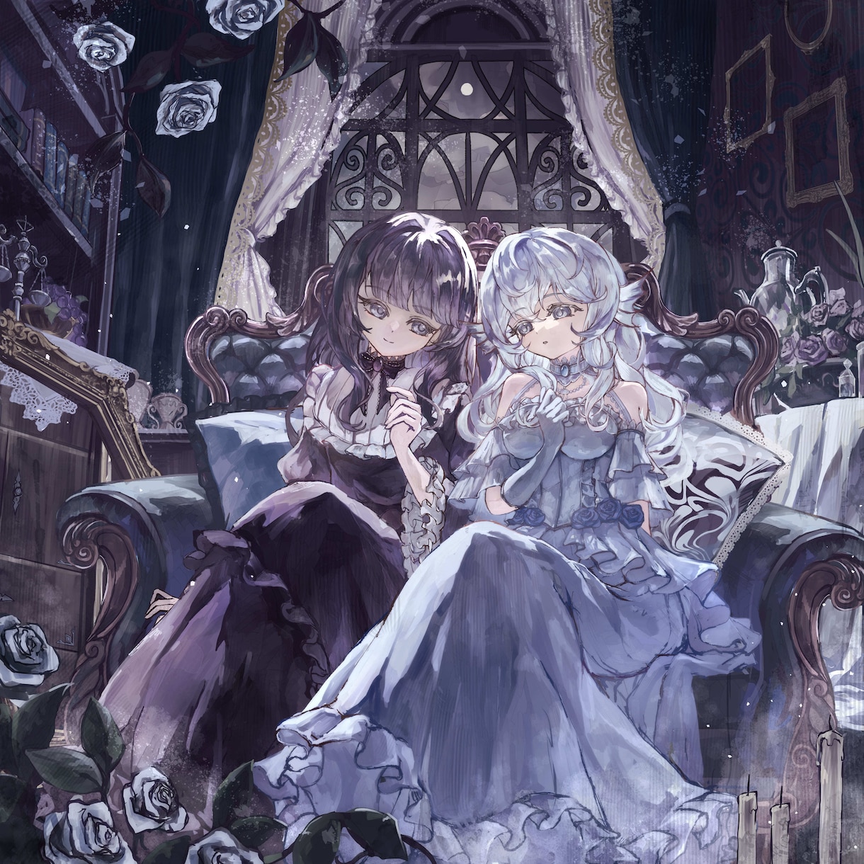 幻想的で美しい世界観の一枚絵を制作します 物語を感じるような、繊細で美しいイラストをお届けします。 イメージ4