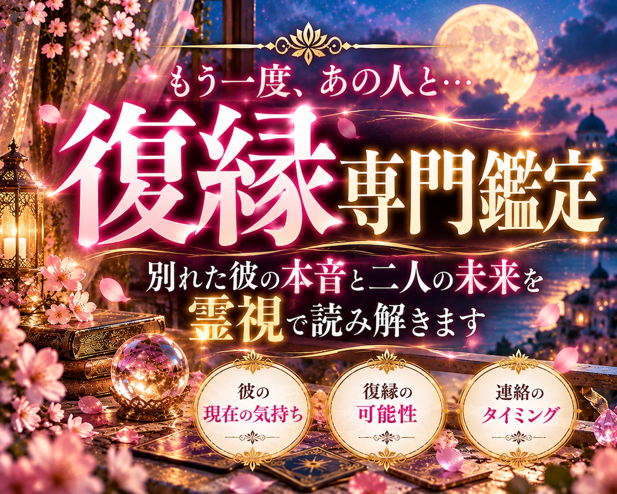 復縁したい彼の本音と二人の未来を霊視します 別れた彼の気持ち・未練・連絡の可能性を丁寧に読み解きます イメージ1