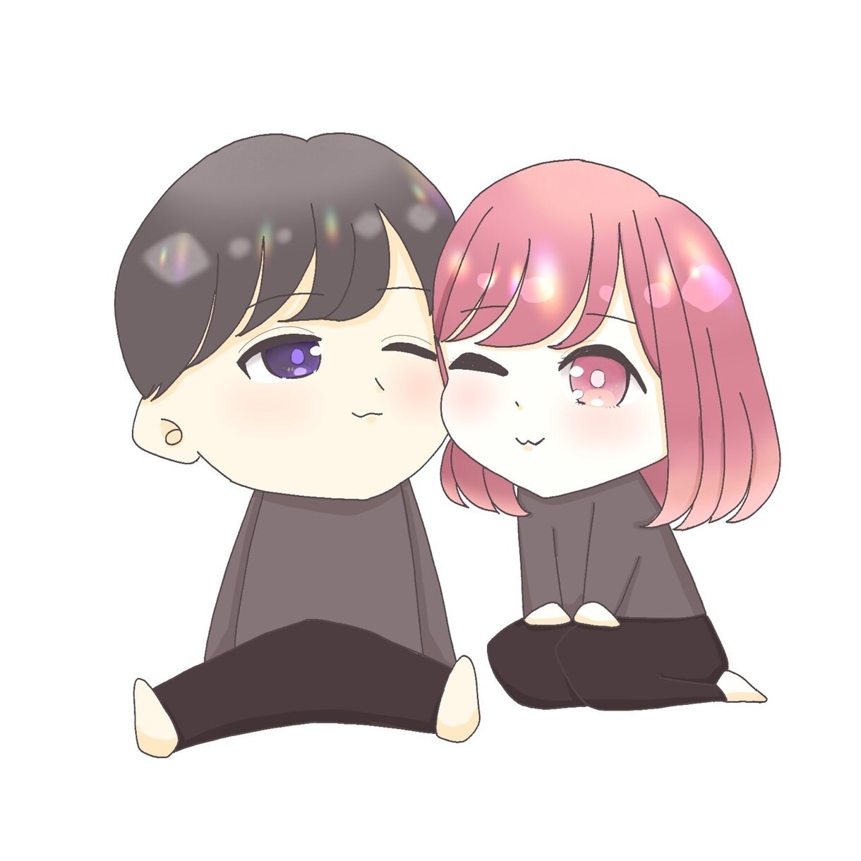 絵柄の幅広め！可愛い似顔絵アイコン等描きます 出来る限りご希望に沿ったイラスト仕上げます！ イメージ4
