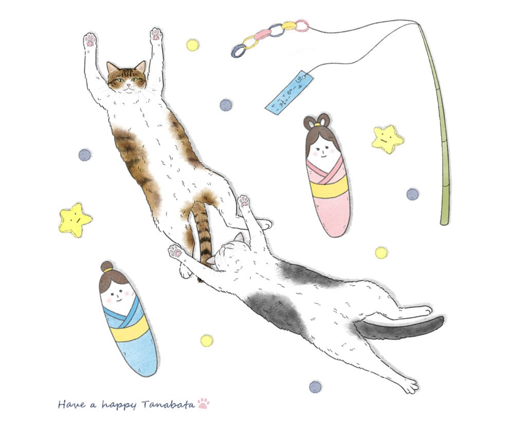 商用OK☆猫をモチーフにしたイラストを描きます 猫以外でもご相談下さい！ほんわか優しいタッチで笑顔に(^^) イメージ3