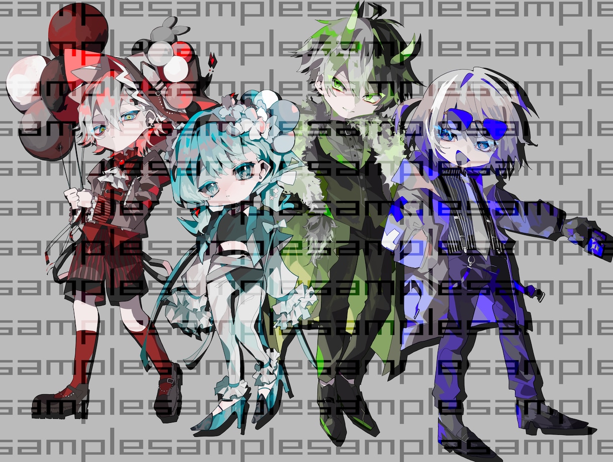 毒々しくて可愛い＆カッコいいイラスト描きます ダークカッコイイからゆめかわなイラストまでご提供できます! イメージ3