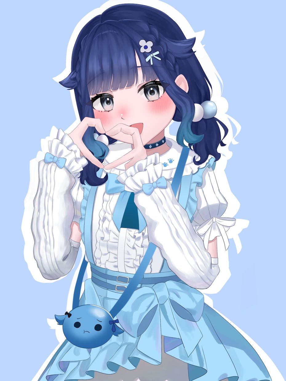 かわいい女の子のイラスト描きます 顔だけから全身まで！キャラクターデザインも！ イメージ1
