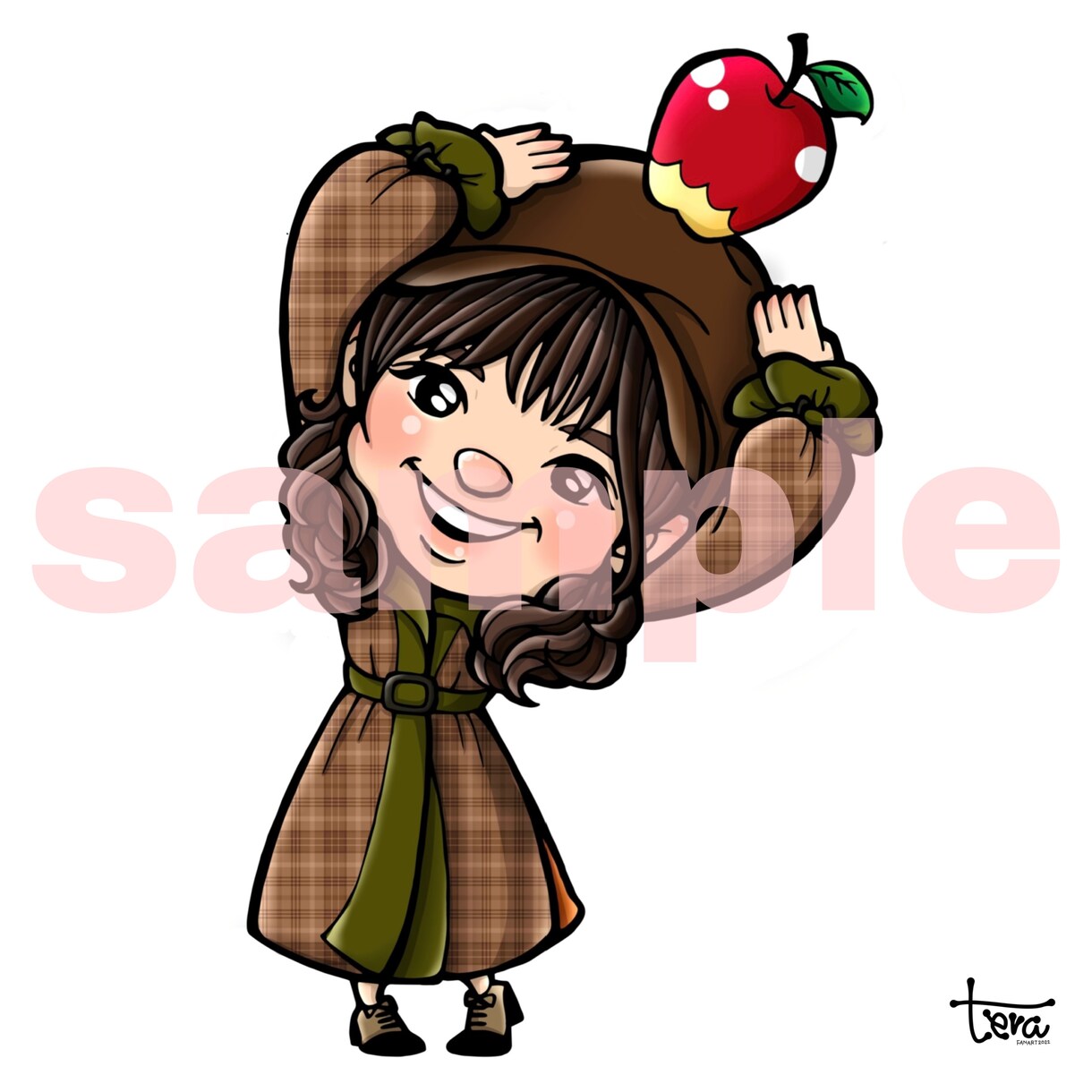 プレゼント用【大きいサイズ】可愛い似顔絵描きます 大切な人へのプレゼントにオリジナルイラストはいかがですか？ イメージ8