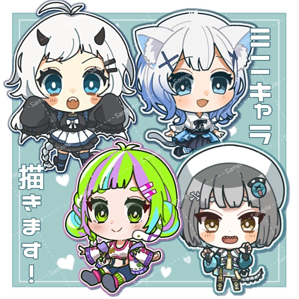 丸くてかわいい✨デフォルメキャラ制作します 丸っこくて暖かみのあるミニキャライラストを制作します！ イメージ1