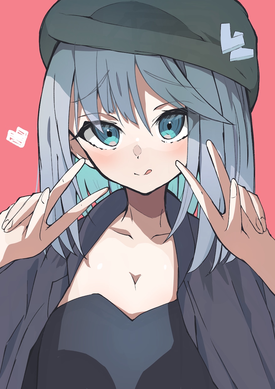 シンプルな美少女イラストを描きます アイコン・グッツ等用途に合わせたイラスト　著作権　譲渡可 イメージ3